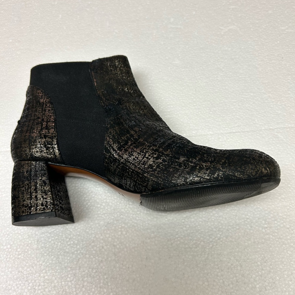 Audley Leather Metallic Ankle Boots Size 9